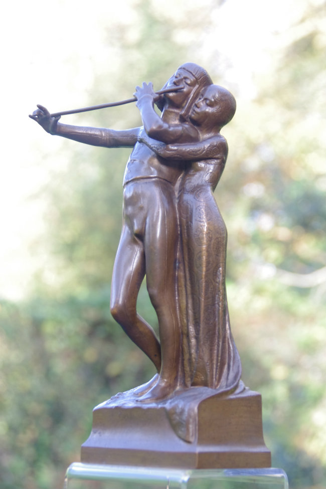 Bronze sculpture Tamino and Pamina
